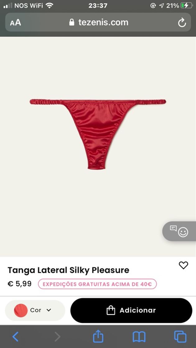 Fashion Tanga Lateral Silky Pleasure