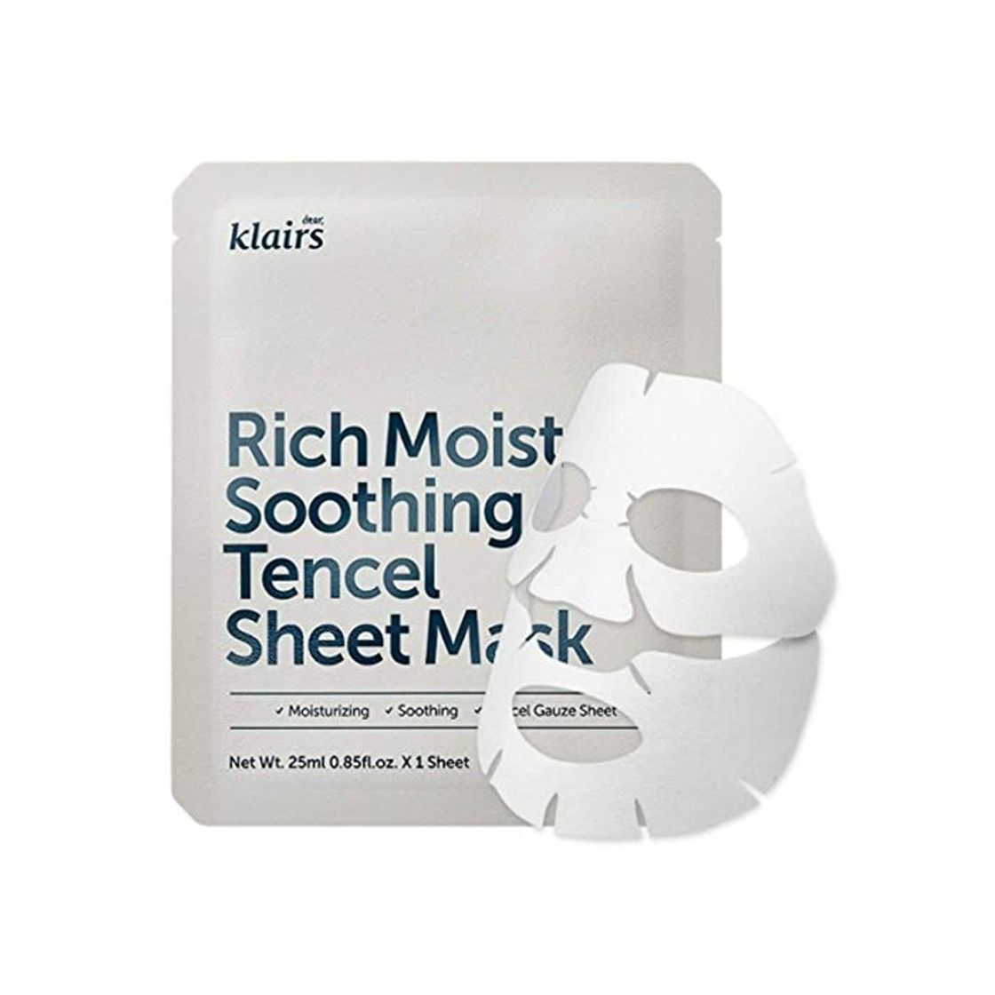 Products Klairs Rich Moist Soothing Tencel - Mascarilla facial super hidratanted-1unidad