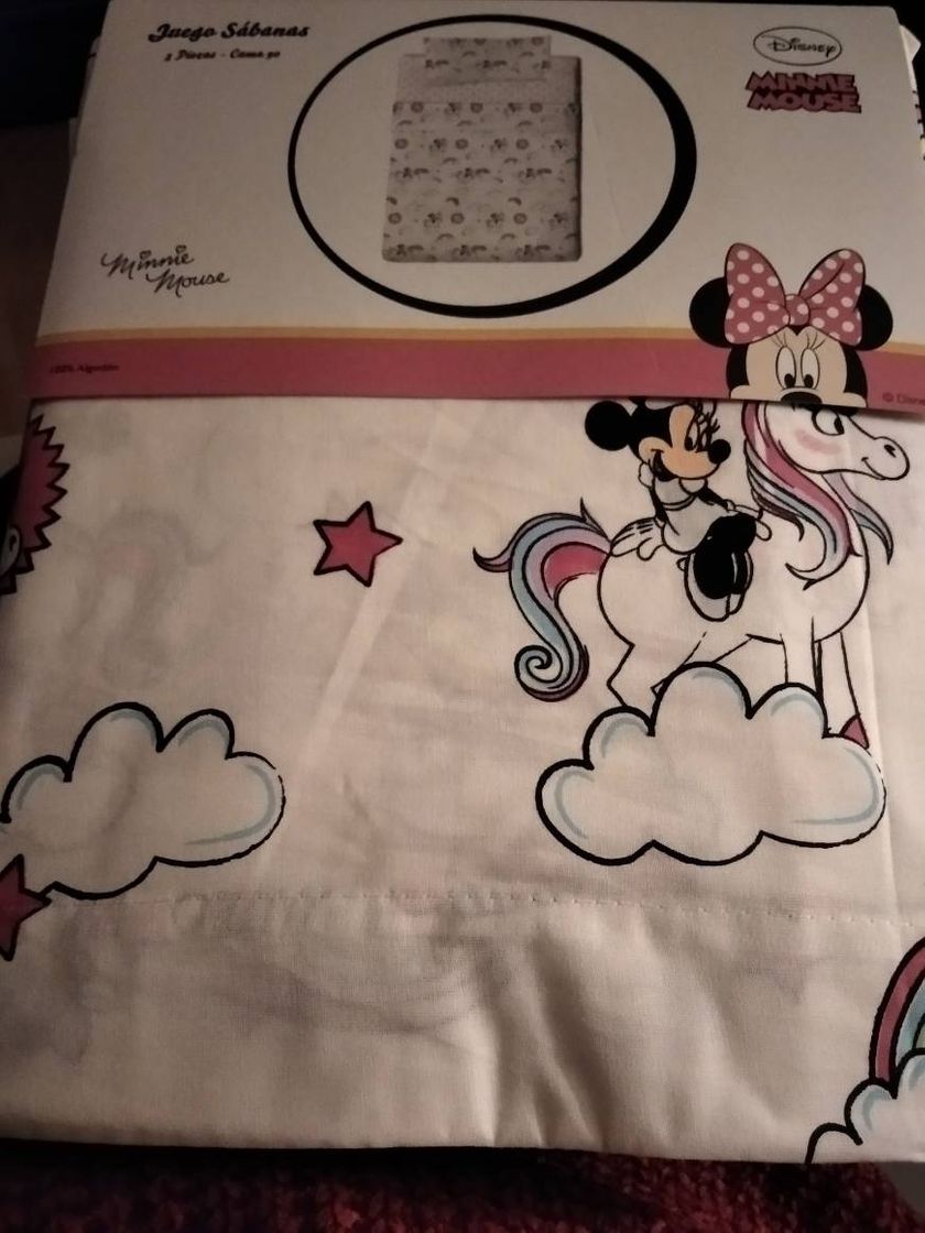 Fashion Juego Sábanas 3 piezas Cama 90 Disney Minnie Mouse 