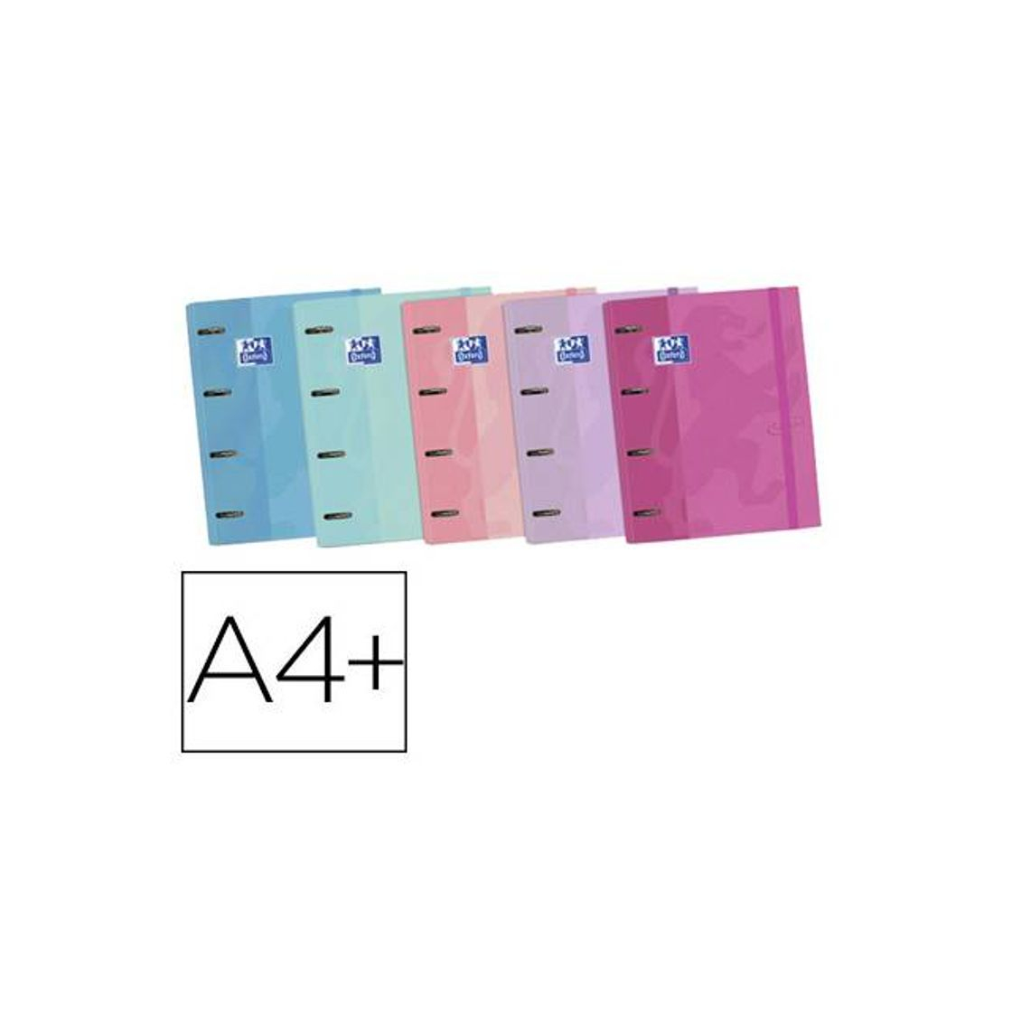 Social Carpeta con recambio Europeanbinder A4+ Oxford Touch color Malva Pastel