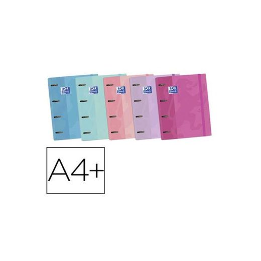 Carpeta con recambio Europeanbinder A4+ Oxford Touch color Malva Pastel