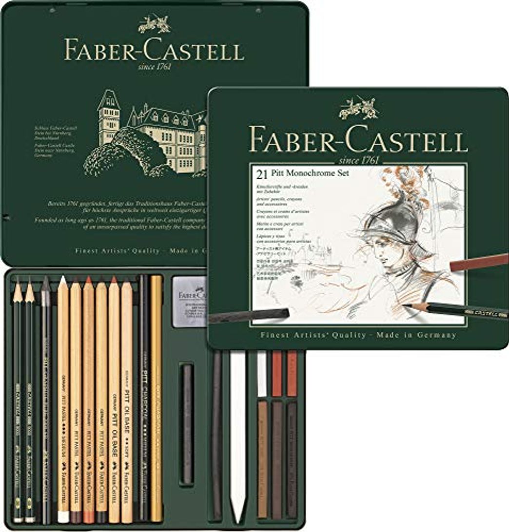 Products Faber-Castell 112976 - Estuche de metal con 21 piezas