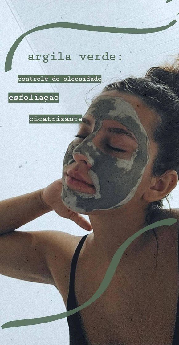 Fashion Argila verde, ótima para secar acnes (espinhas) 