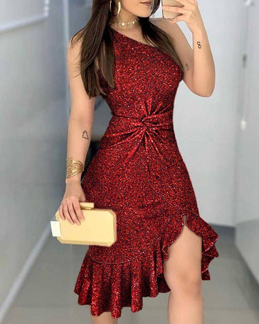 Fashion Vestido vermelho