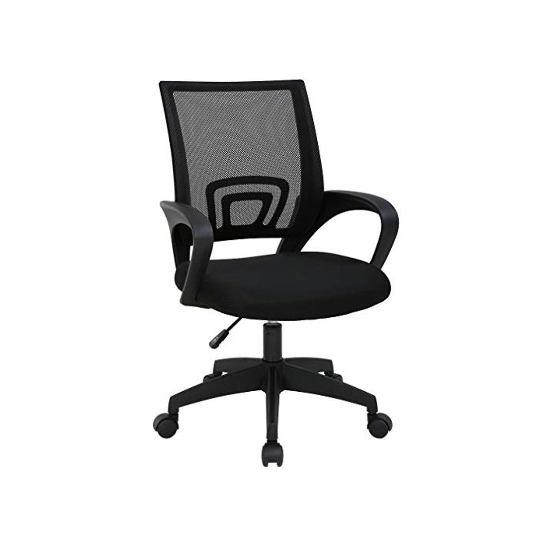 Social T-LoVendo TY-H03-BLACK Silla de Oficina con Soporte Lumbar