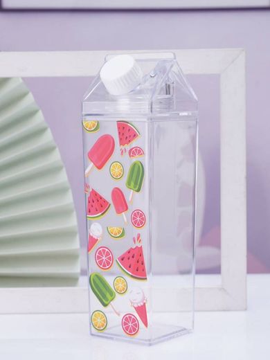 🏡 Garrafa de água de plástico de impressão de frutas