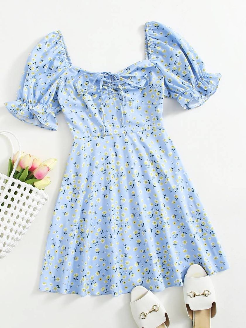 Social 🛍 Florzinhas Boho Vestido