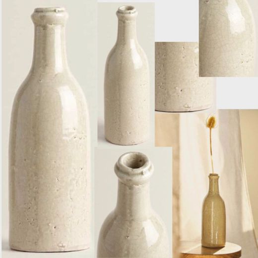 Botella decorativa ceramica