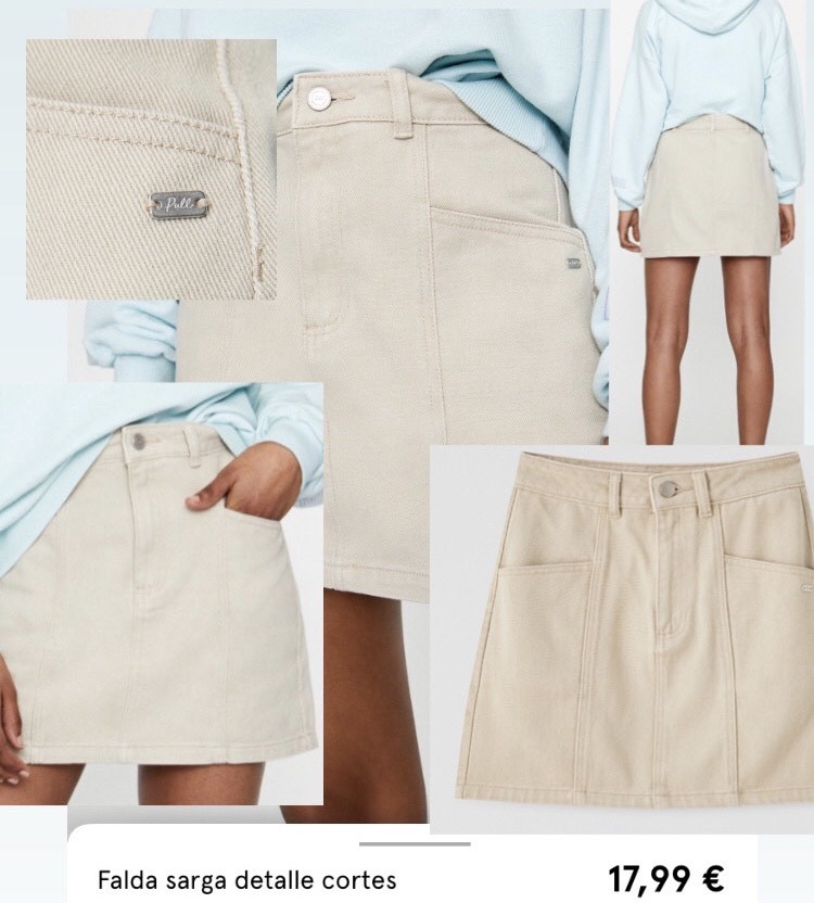 Social Falda beige