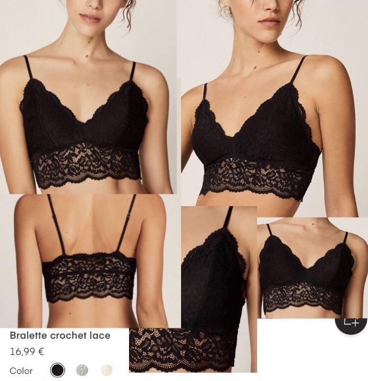 Productos Bralette Negro