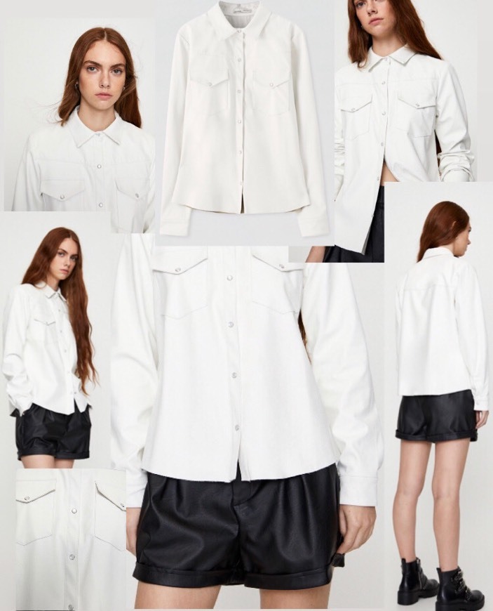 Social Camisa efecto piel blanca