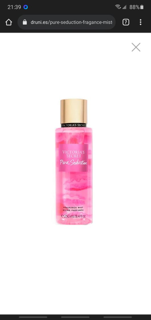 Producto Pure Seduction Fragance Mist VICTORIA'S SECRET Spray Corporal