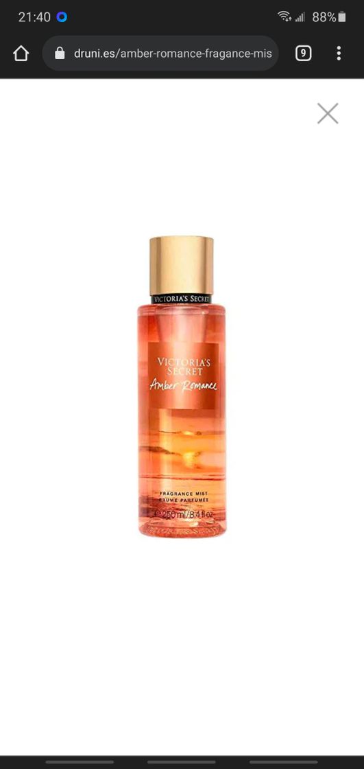 Producto Amber Romance Fragance Mist VICTORIA'S SECRET Spray