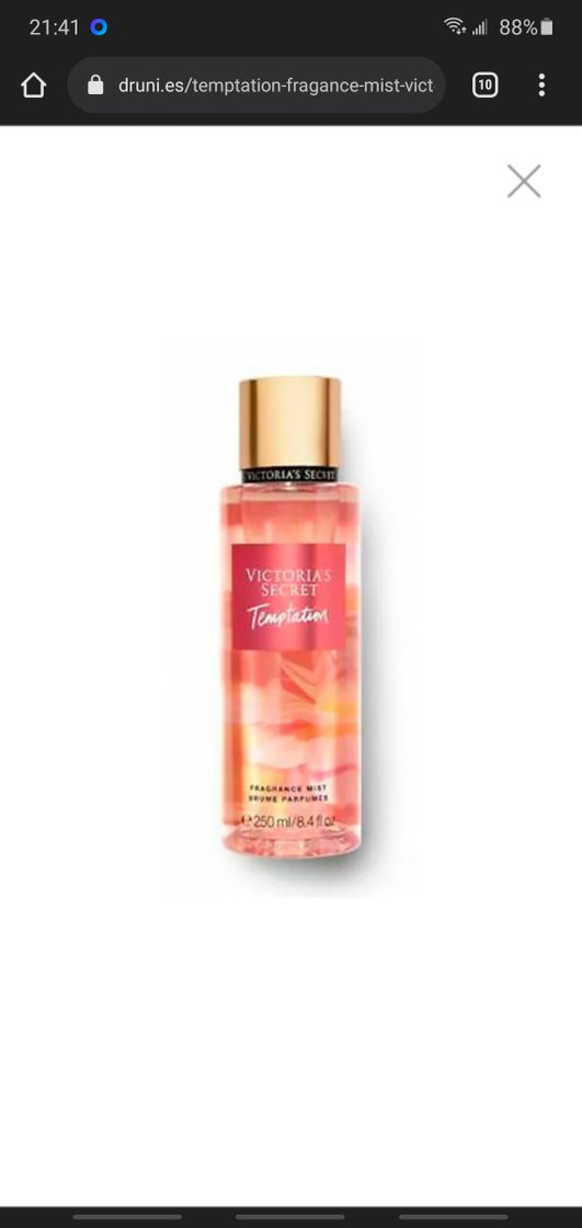 Producto Temptation Fragance Mist VICTORIA'S SECRET Spray Corporal