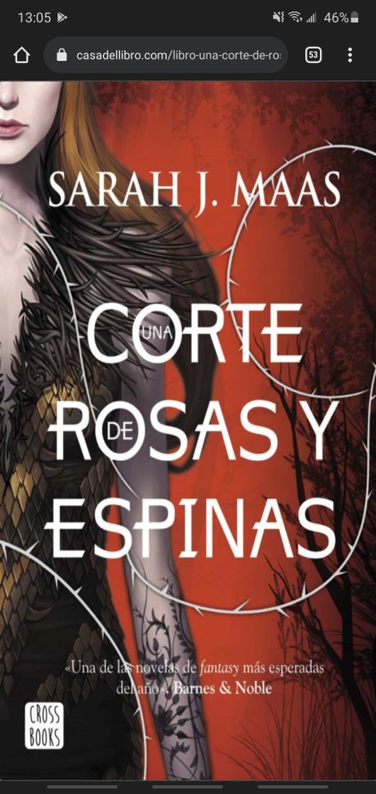 Book UNA CORTE DE ROSAS Y ESPINAS 