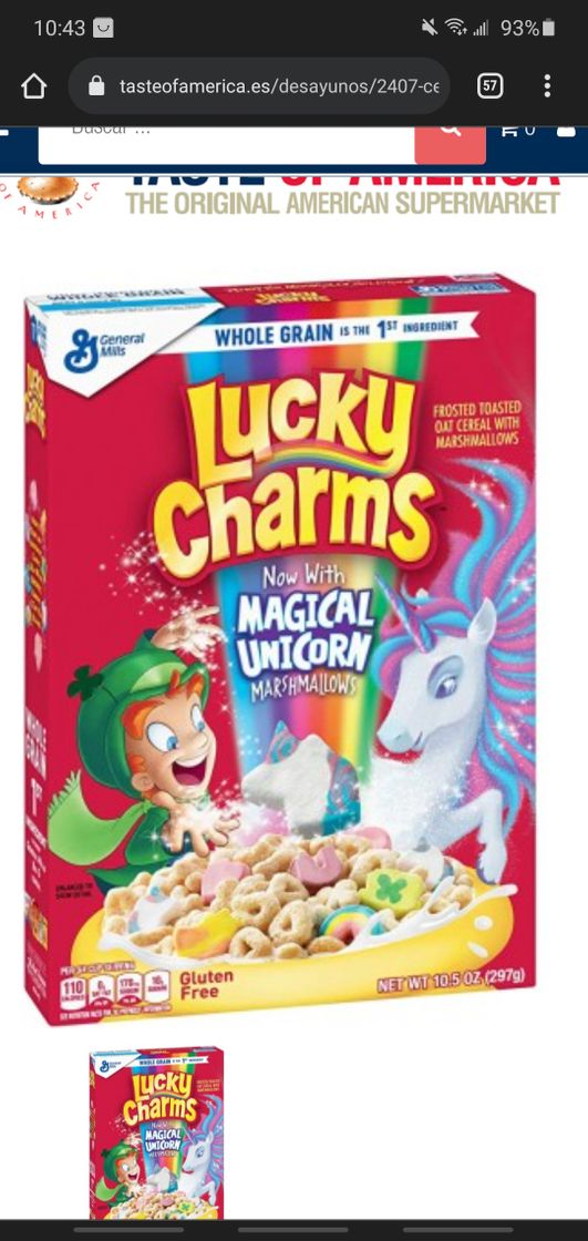 Productos Cereales Lucky Charms