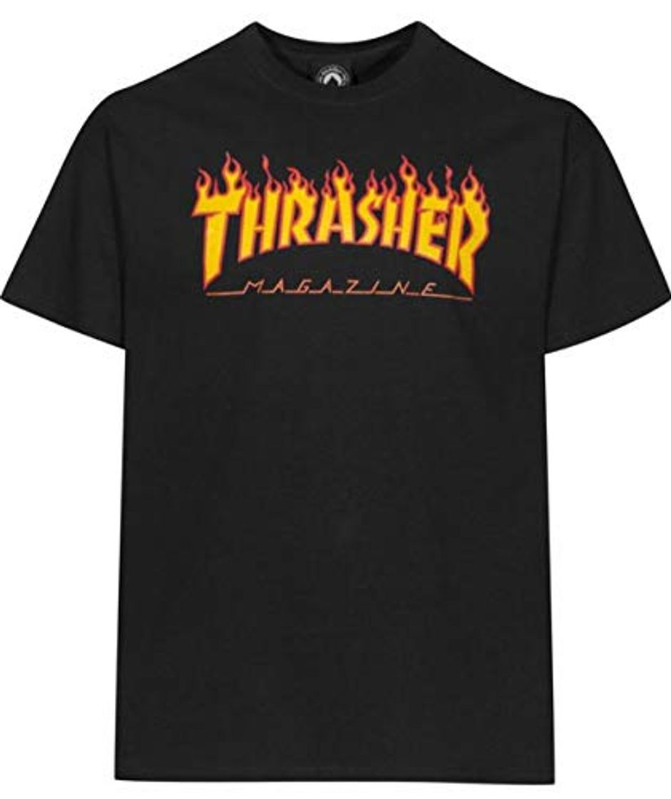 Moda THRASHER Flame Long Sleeve Camiseta De Manga Larga