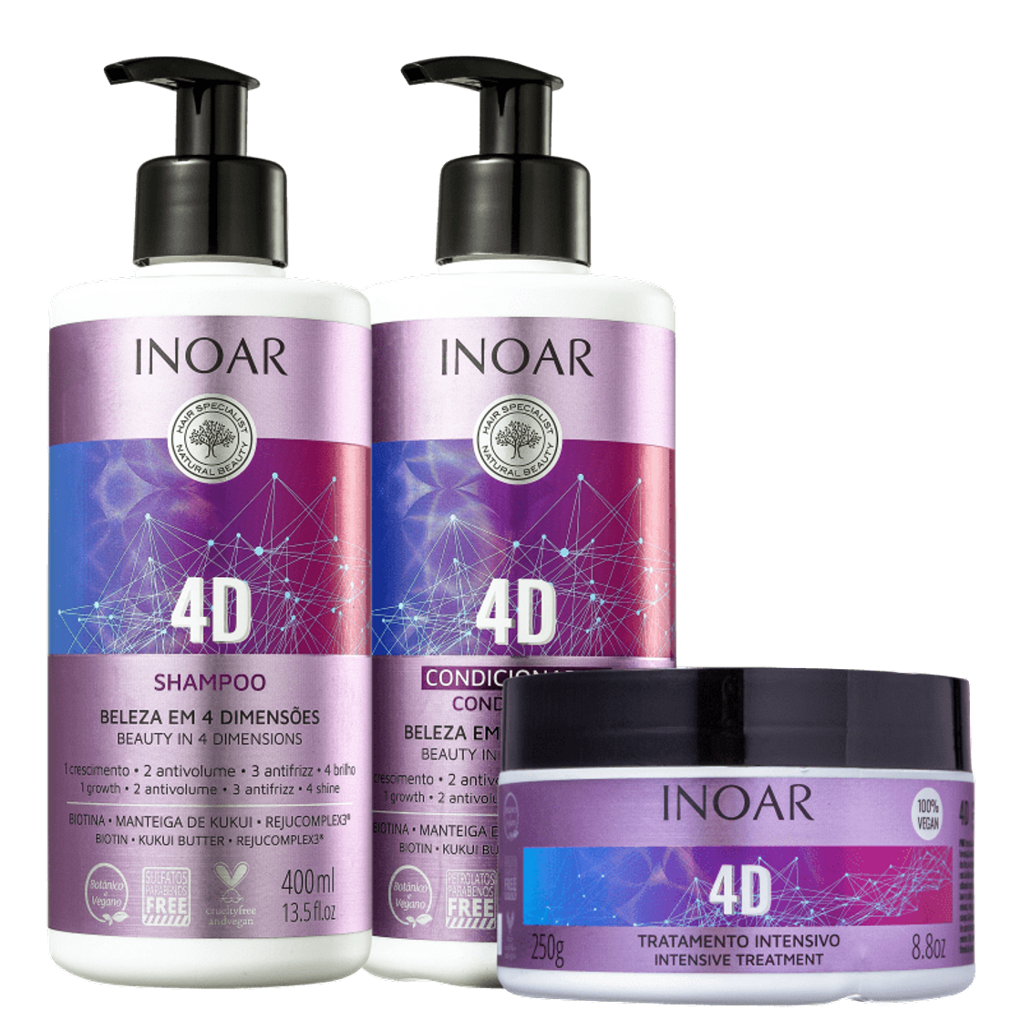 Social Linha capilar 4D da inoar 