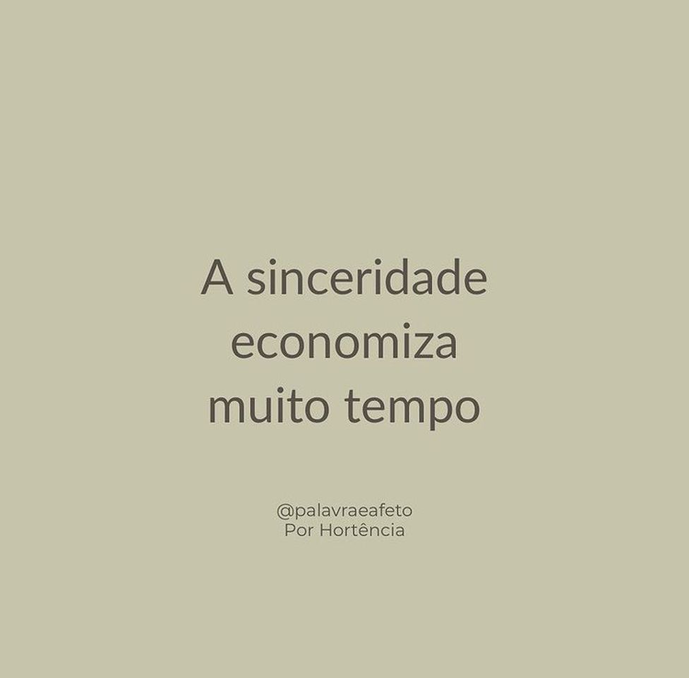 Social Sobre a sinceridade 