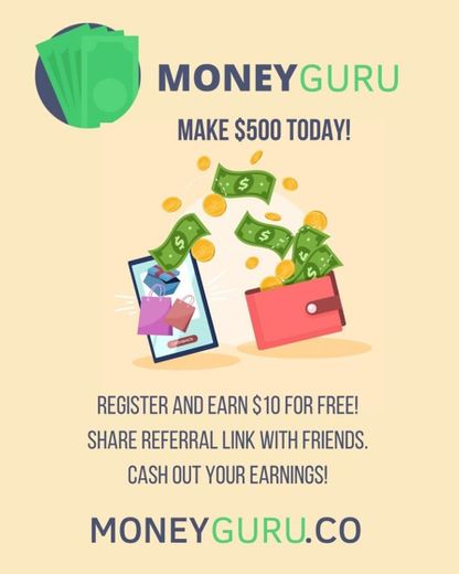 Ganhe $10 dolares no MoneyGuru | Maneira fácil de ganhar ...