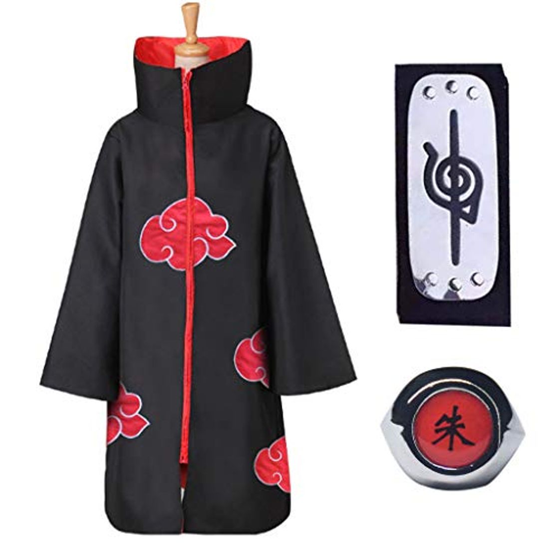 Producto Cosplay Naruto Disfraz de Itachi Uchiha Capa Larga del anime Naruto