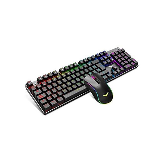 havit Teclado mecánico Gaming y ratón Español Teclados Gaming con Cable