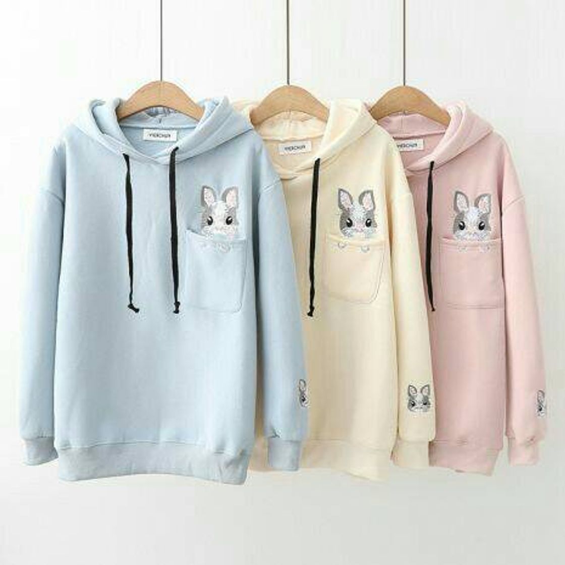 Moda 🐰MOLETONS CORES PASTEIS DE COELHINHOS🐰