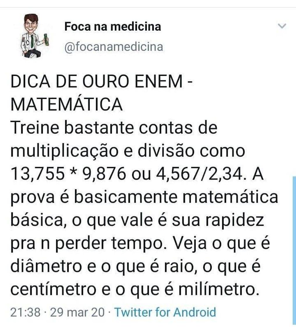 Moda Dicas Enem