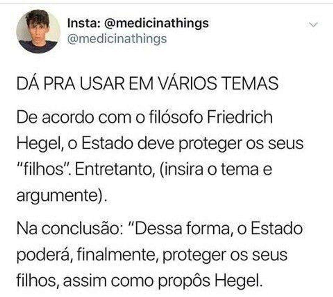 Moda Redação enem