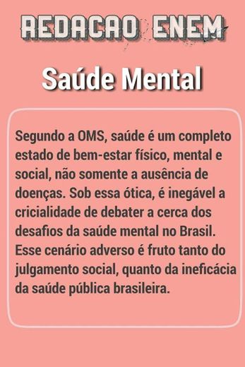 Redação enem