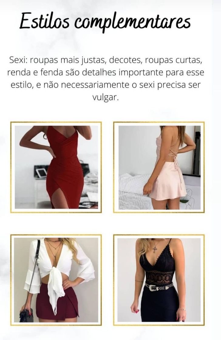 Moda Estilo sexi 