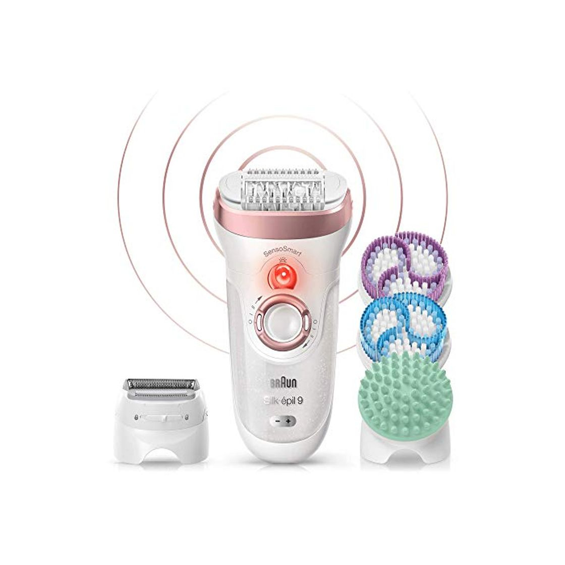 Social Braun Silk-épil 9 9/990 SkinSpa - Depiladora eléctrica inalámbrica 4 en 1