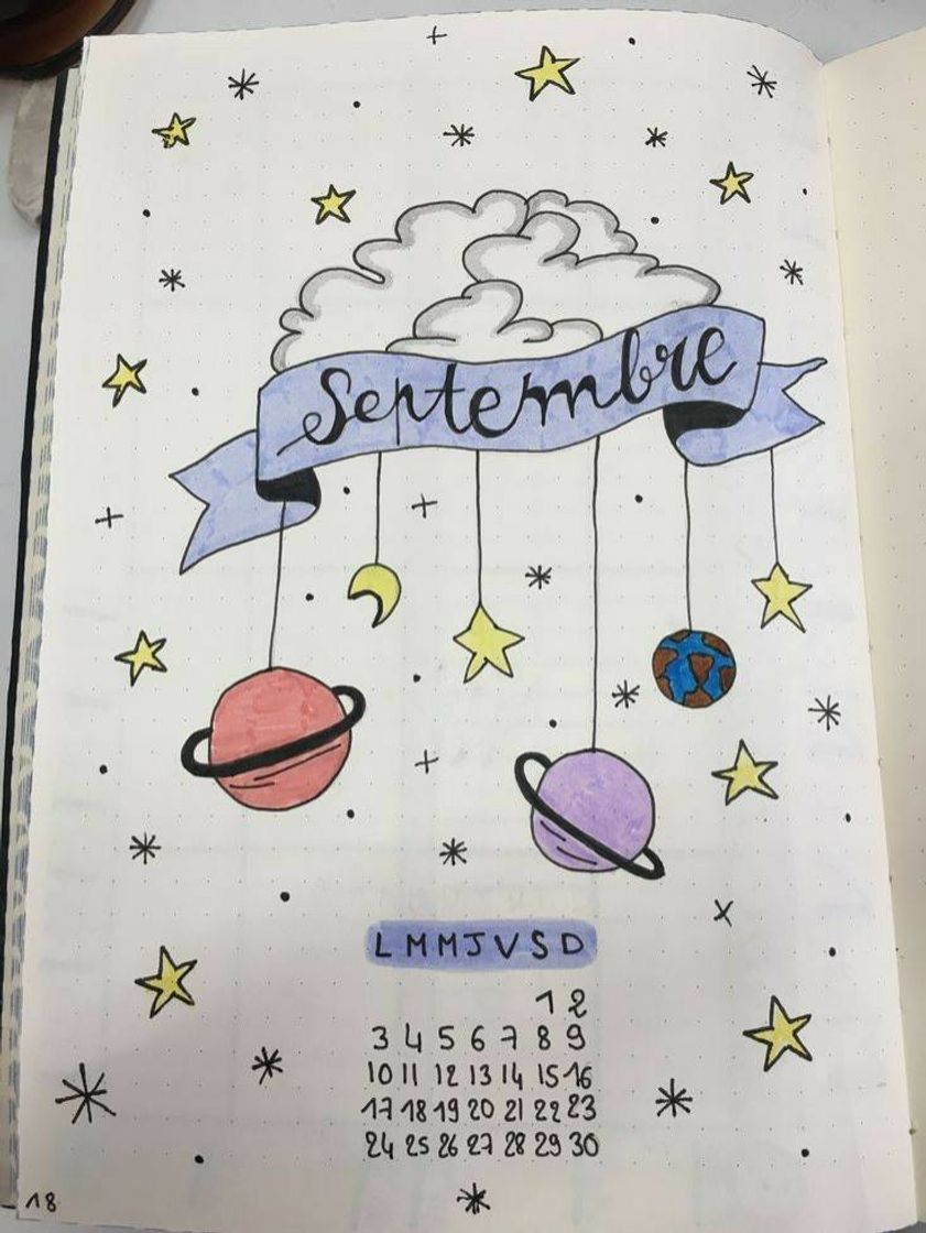 Fashion Layout para a primeira página do mês do seu bullet journal ✨