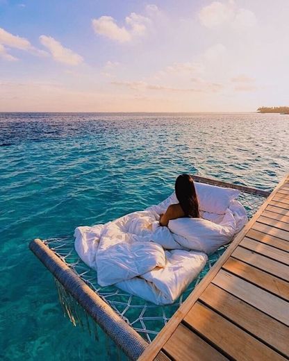 Praia de Maldivas 🌴