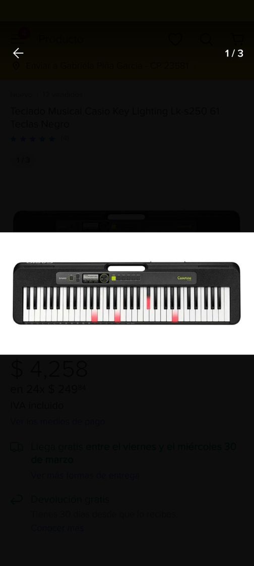 Social Teclado Musical Casio Key Lighting Lk