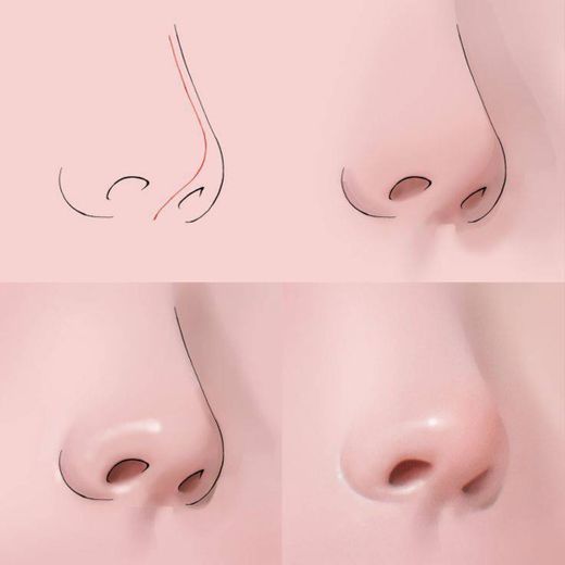 Como desenhar nariz #1