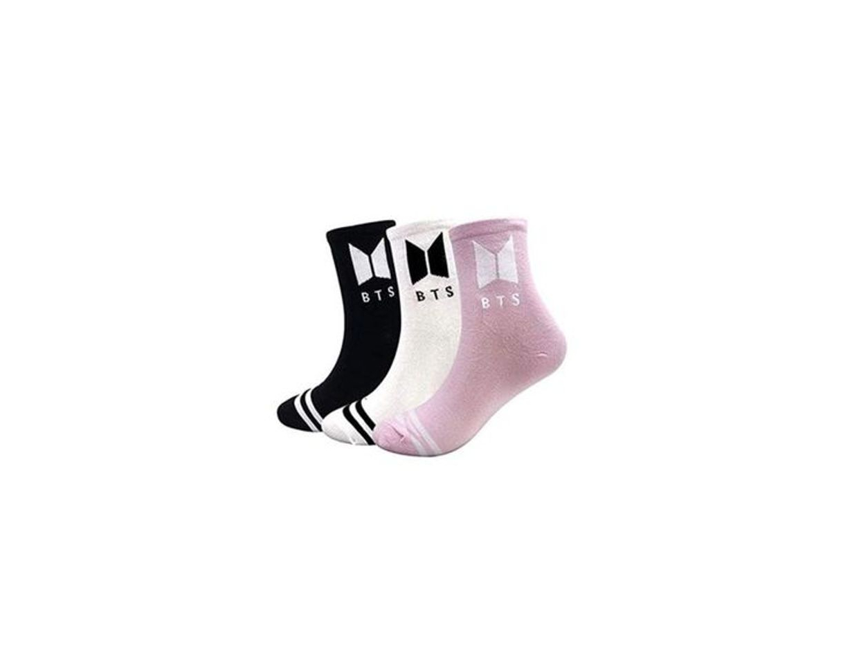 Fashion BTS Bangtan Boys - Calcetines de punto de algodón para deporte, transpirables,