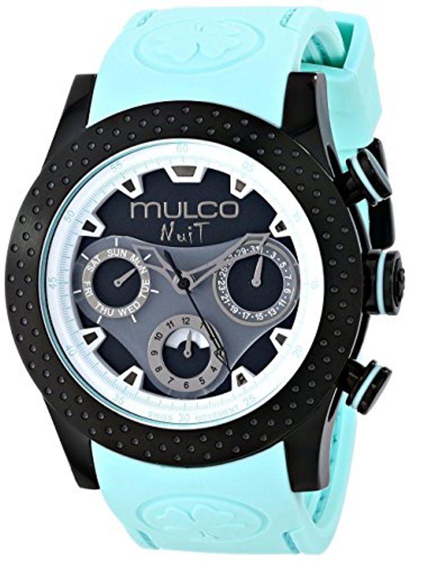 Products MULCO Reloj analógico unisex de cuarzo suizo azul MW5