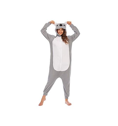Pijamas de Animales Disfraces Onesie Animal para Adultos Mono Cosplay Pijama de