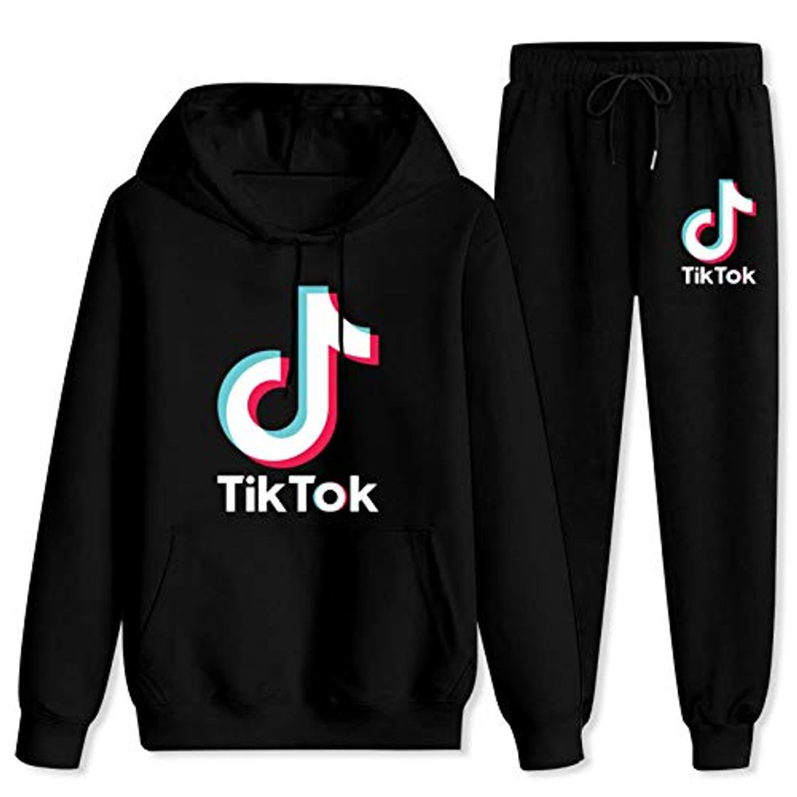 Fashion Ti-k-to k - Conjunto de sudadera con capucha y pantalones deportivos para