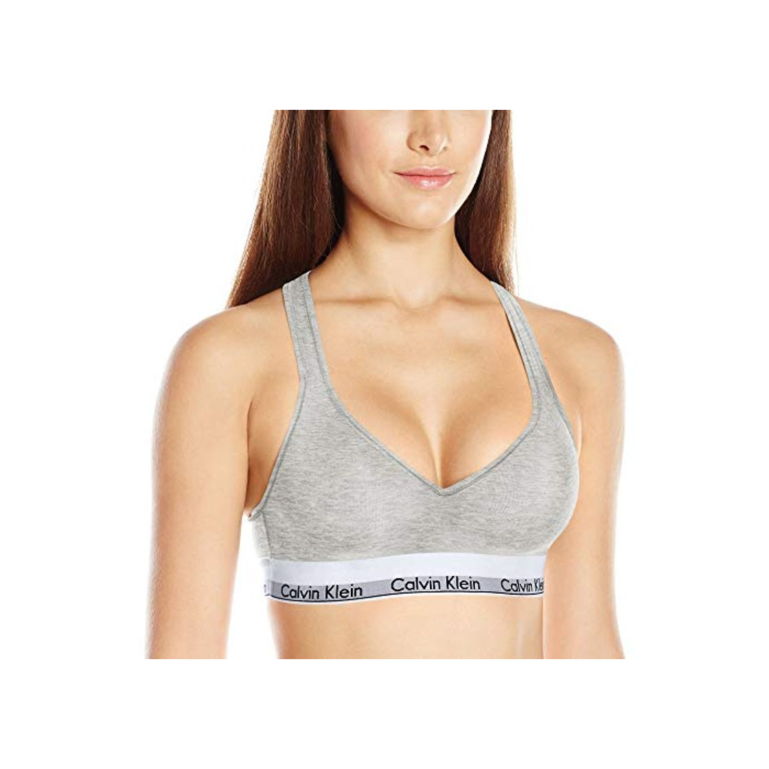 Moda Calvin Klein Bralette de algodón moderno con forro ligero para mujer