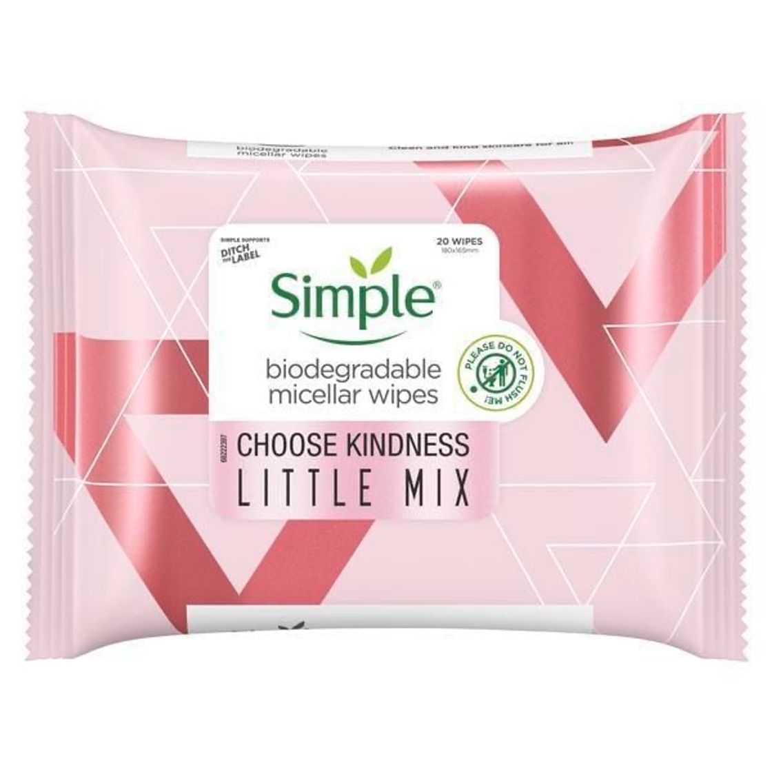 Moda Simple x Little Mix Biodegradable Micellar Wipes x20 