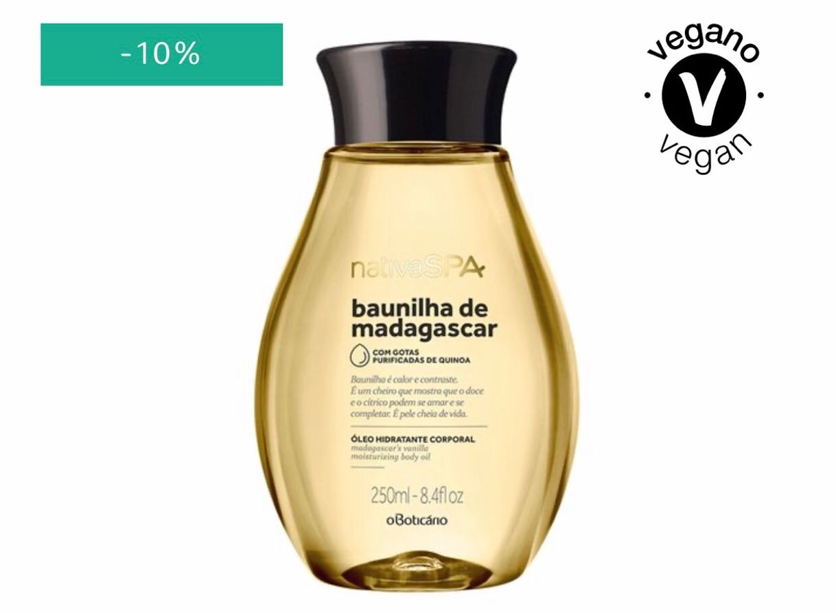 Fashion Nativa SPA Óleo Hidratante Baunilha de Madagascar 250ml 