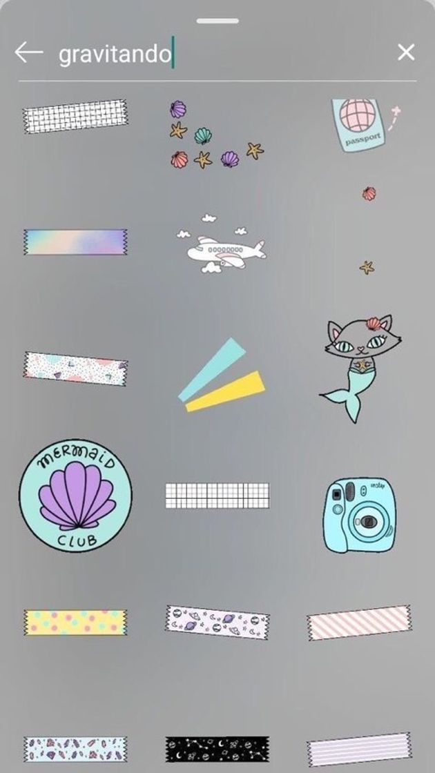 Social Gifs sereia story 