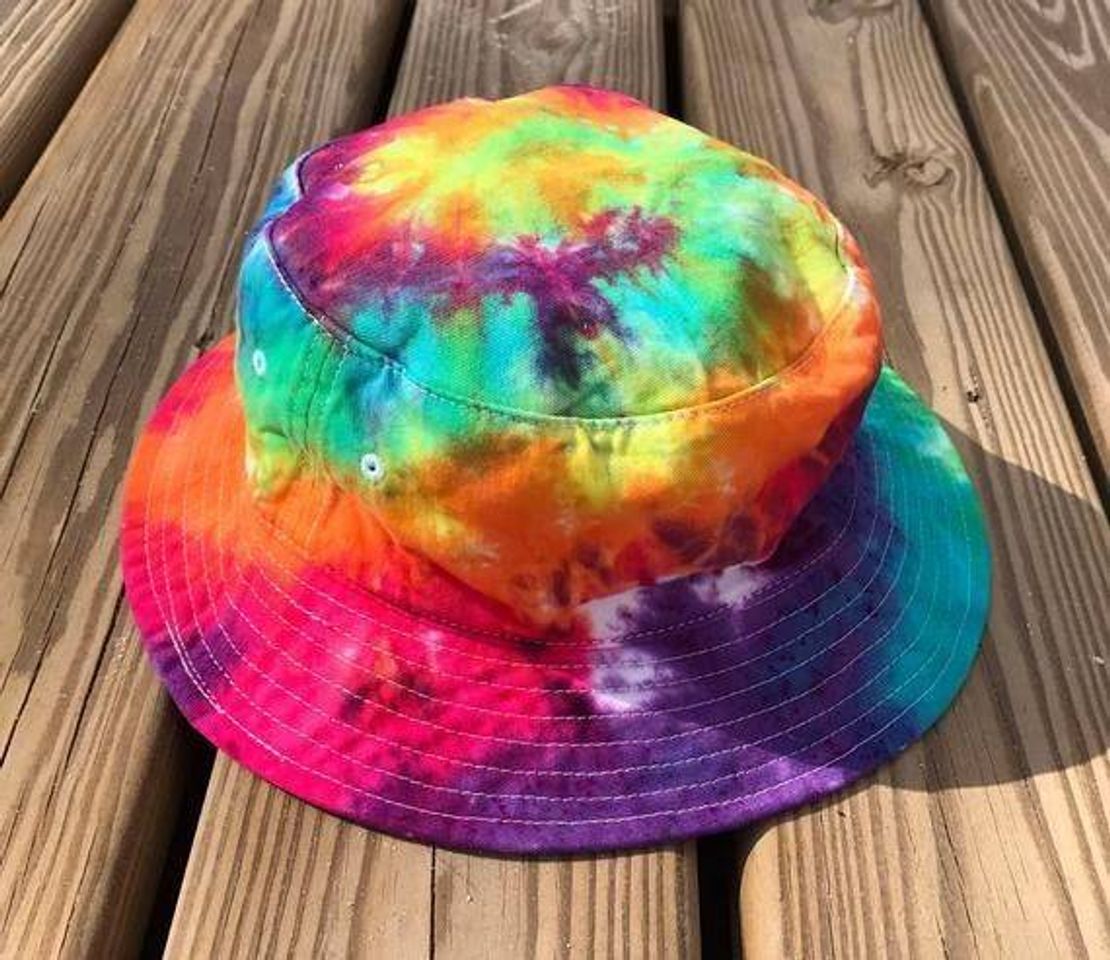 Moda TYE DYE CHAPEU ☔🌈🌼🥛💖