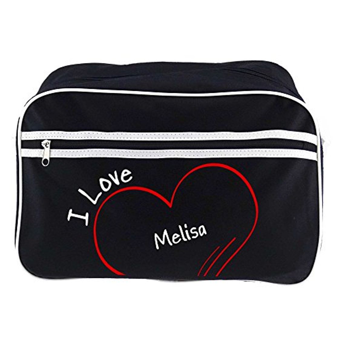 Fashion Diseño de bolso bandolera I Love Melisa colour negro