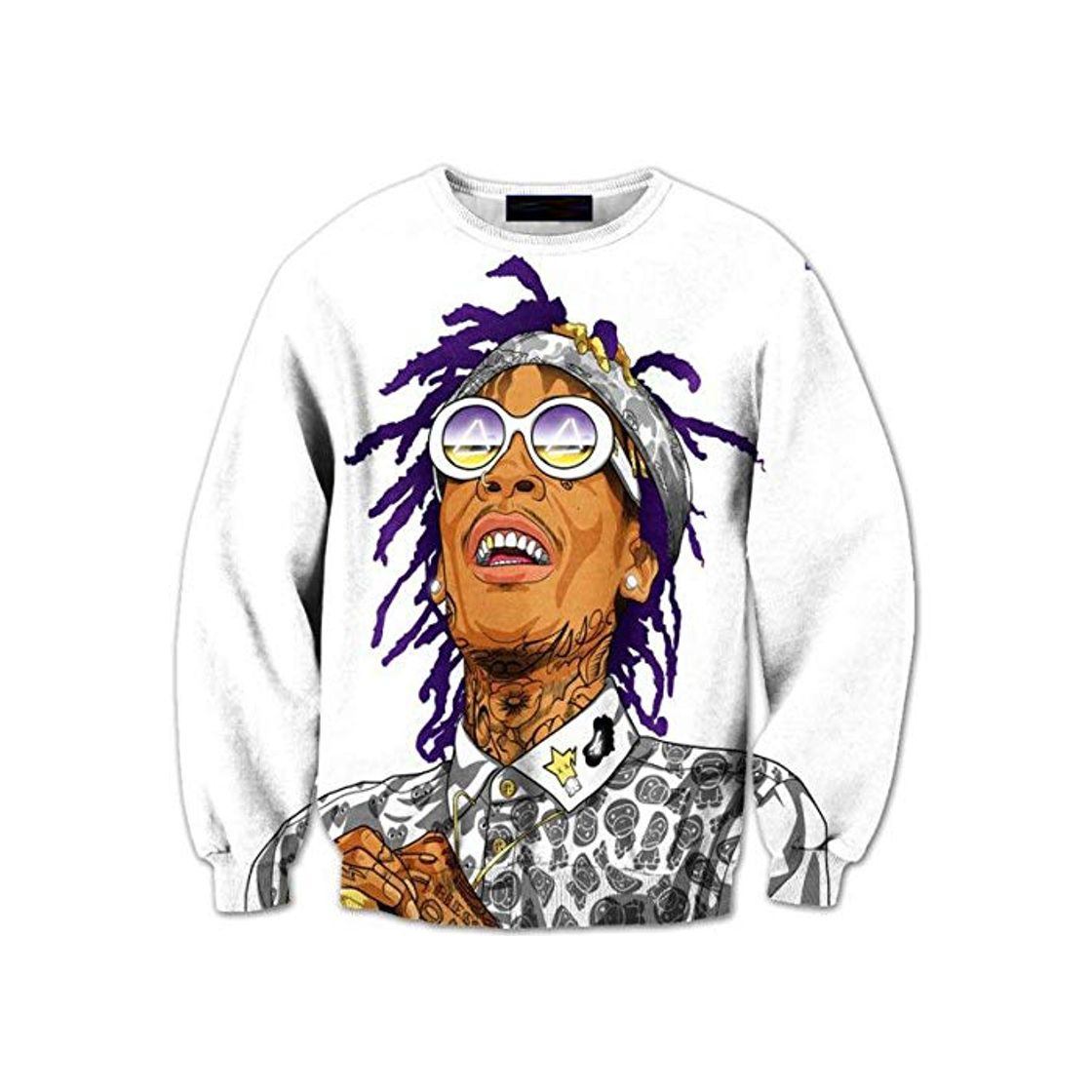 Fashion WDDGPAWY 3D Capucha Manga Larga Sudadera Encapuchado Hombre Hombre 3D Tattoo Men