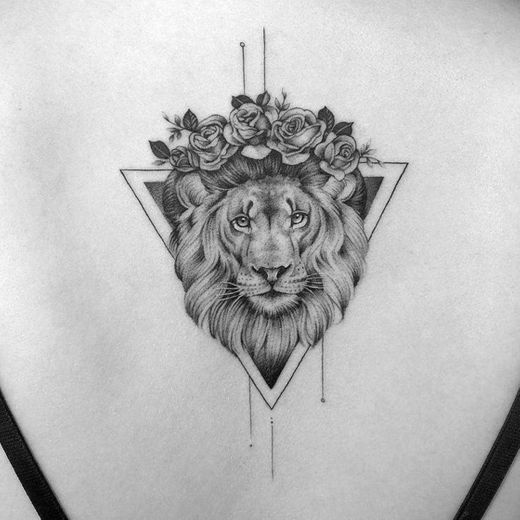 Tatuagem de Leão🦁❤️😍