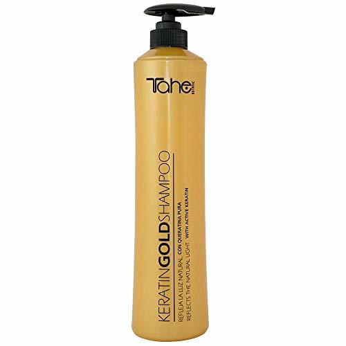 Belleza Tahe Keratin Gold Champú con Keratina Pura y Oro Líquido con Aporte