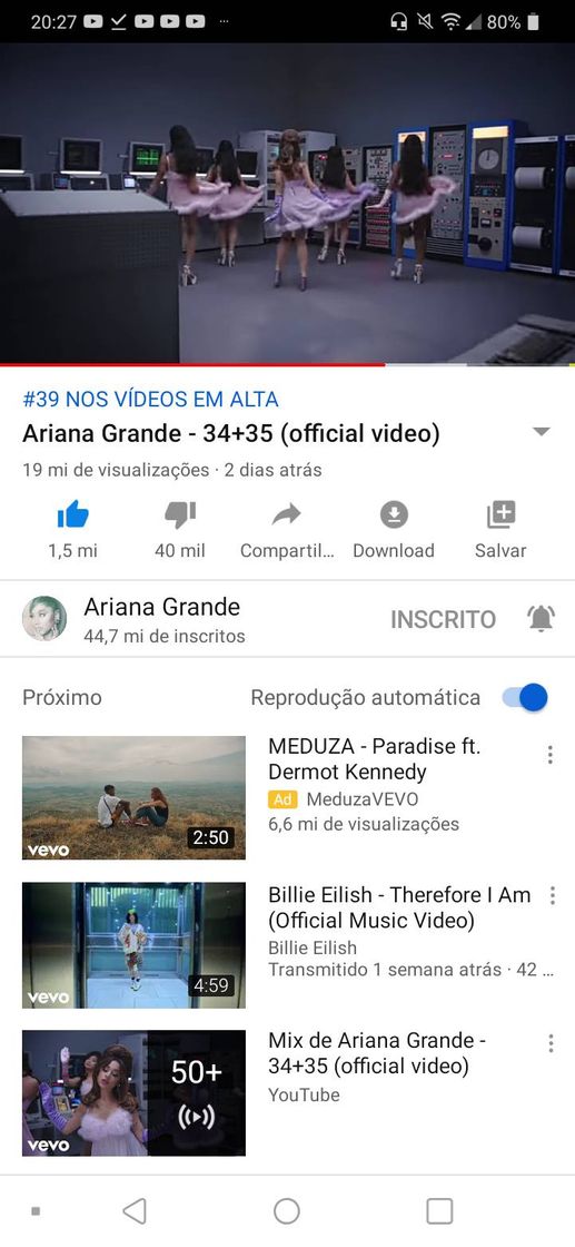 Moda Ariana Grande - 34+35 (official video) - YouTube